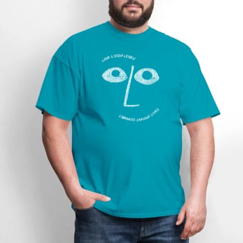 Vintage ALA: Libraries Change Lives Face - Men's T-Shirt