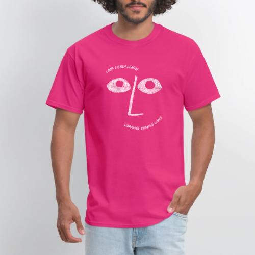 Vintage ALA: Libraries Change Lives Face - Men's T-Shirt