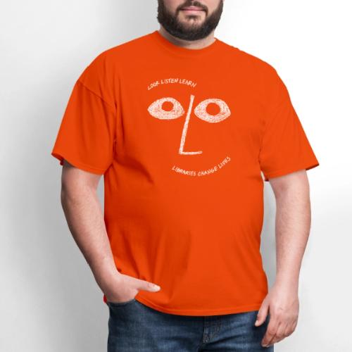 Vintage ALA: Libraries Change Lives Face - Men's T-Shirt
