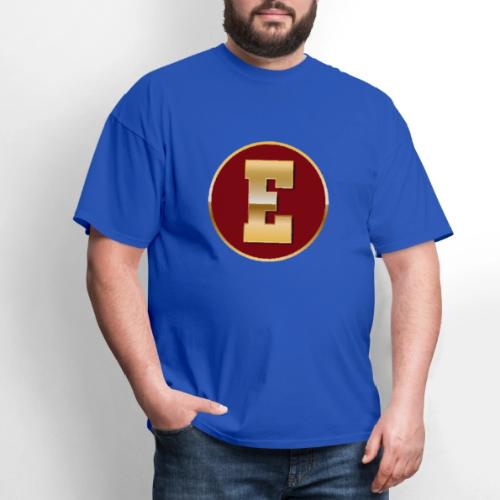 Letter E – Capital Varsity Alphabet Monogram - Men's T-Shirt
