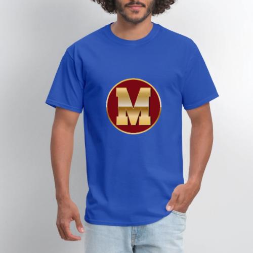 Letter M – Capital Varsity Alphabet Monogram - Men's T-Shirt
