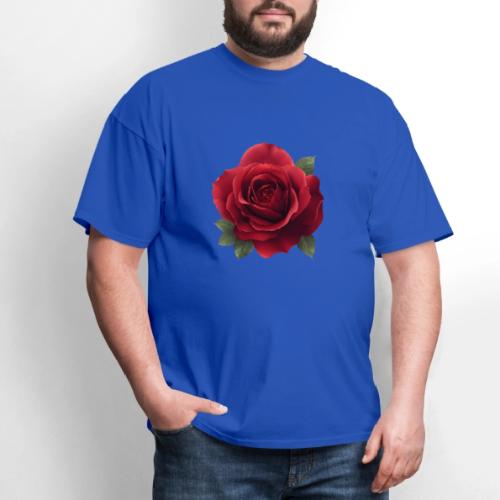 Rose: Crimson Bloom Elegance - Men's T-Shirt
