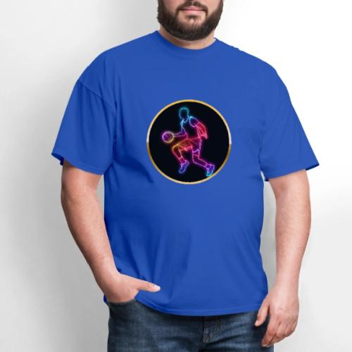 Basketball: Neon Dribble Pulse - Men's T-Shirt