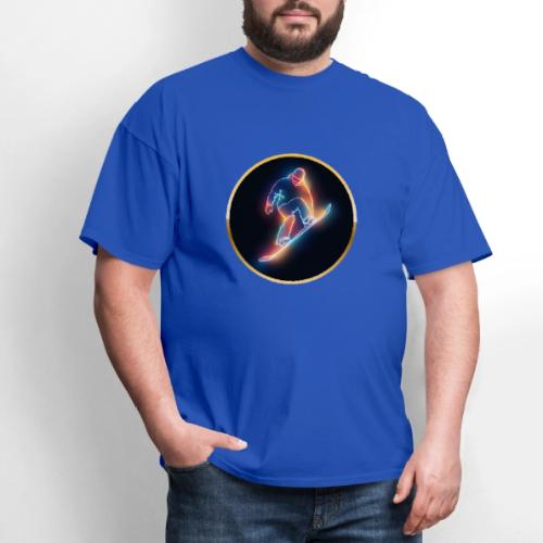 Golden Neon Snowboard - Men's T-Shirt
