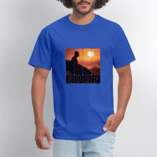 Surfing: Sunset Surf Panels - Men's T-Shirt