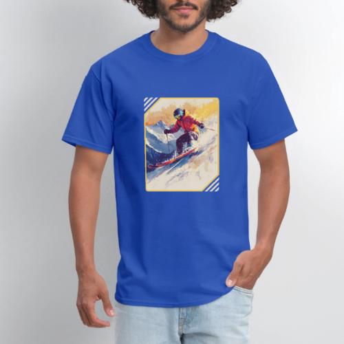 Skiing Through Snow Dreams - Men's T-Shirt