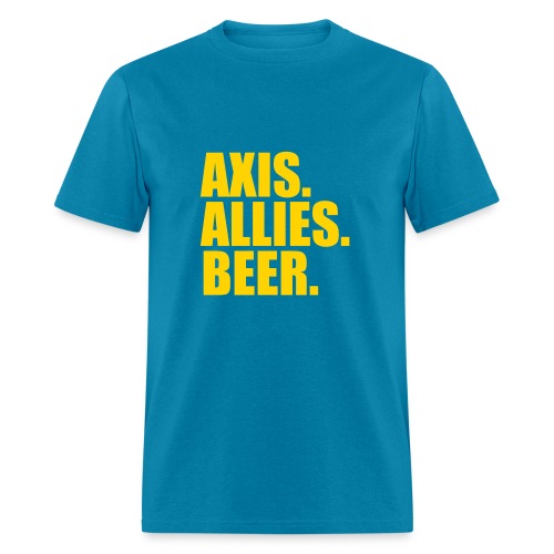Axis. Allies. Beer. Axis & Allies - Men's T-Shirt