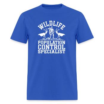Wildlife Population Control Specialist Hunter Gift - Men's T-Shirt - royal blue - Front - Jose (178cm)