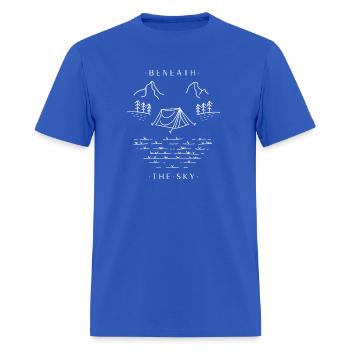 Beneath The Sky - Men's T-Shirt - royal blue - Front - Jose (178cm)