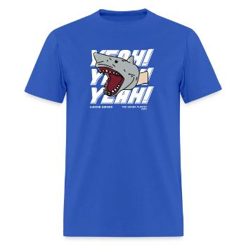 Shark puppet merch - Men's T-Shirt - royal blue - Front - Jose (178cm)