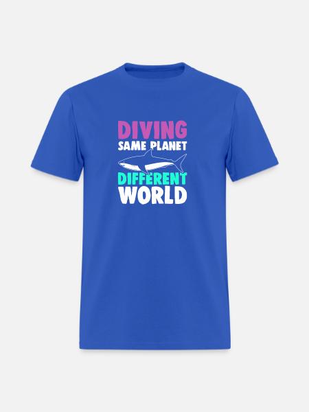 Diving Quote - Men's T-Shirt - royal blue