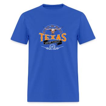 Style Texas Lone Star Longhorn - Men's T-Shirt - royal blue - Front - Jose (178cm)