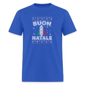 Buon Natale Italien moche - T-shirt Homme - bleu royal - Devant - Jose (178cm)