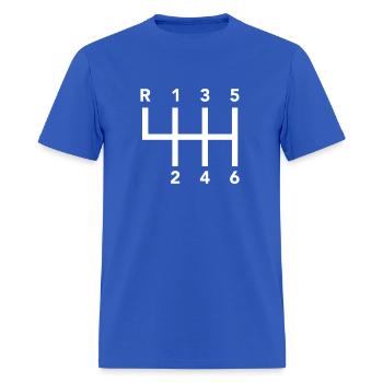 Gear Shift Knob - Men's T-Shirt - royal blue - Front - Jose (178cm)