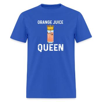 Orange Juice Queen For Wo - Men's T-Shirt - royal blue - Front - Jose (178cm)