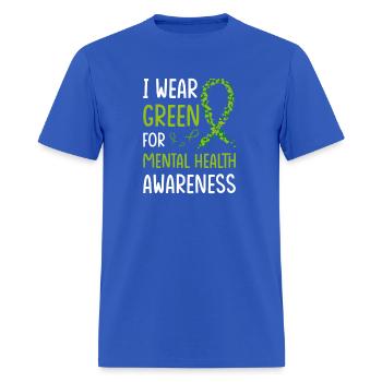 Tal Health Awareness We Wear Green Tal Health Matt - Men's T-Shirt - royal blue - Front - Jose (178cm)