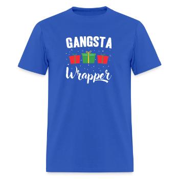 Gangsta Wrapper Drôle de Noël Gangsta - T-shirt Homme - bleu royal - Devant - Jose (178cm)