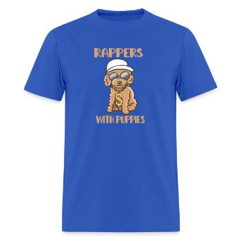 rappers with puppies shirt - Men's T-Shirt - royal blue - Front - Jose (178cm)
