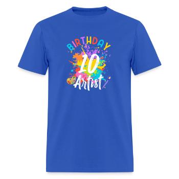 10 Year Old Birthday Art Painting Party Artist - Men's T-Shirt - royal blue - Front - Jose (178cm)