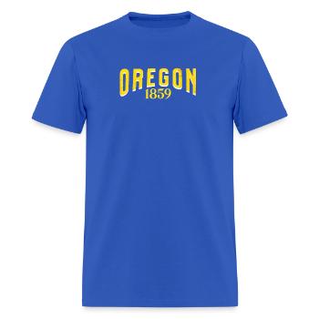 Oregon 1859 - Men's T-Shirt - royal blue - Front - Jose (178cm)