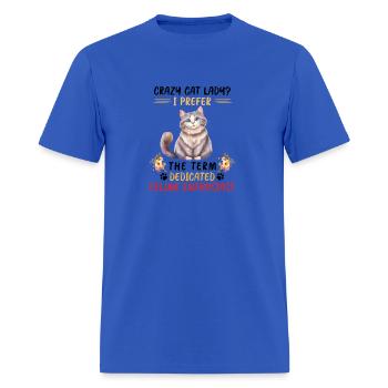 Crazy Cat Lady? - Men's T-Shirt - royal blue - Front - Jose (178cm)