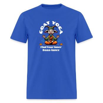 Find Your Inner Baaa-lance Goat Yoga Funny Saying - Men's T-Shirt - royal blue - Front - Jose (178cm)
