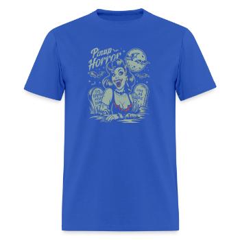 Pinup Vampire Bats And Tombstones - Men's T-Shirt - royal blue - Front - Jose (178cm)