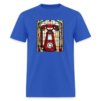 Telephone nostalgia - Men's T-Shirt - royal blue - Front - Jose (178cm)