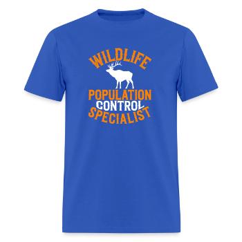 Wildlife Population Control Specialist Hunter Gift - Men's T-Shirt - royal blue - Front - Jose (178cm)