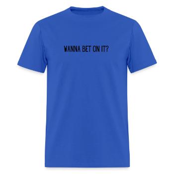 bets - Men's T-Shirt - royal blue - Front - Jose (178cm)
