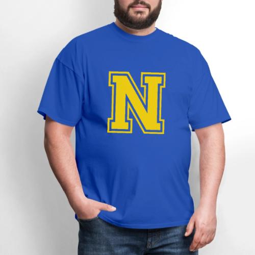 Letter N – Capital Athletic Alphabet Monogram - Men's T-Shirt