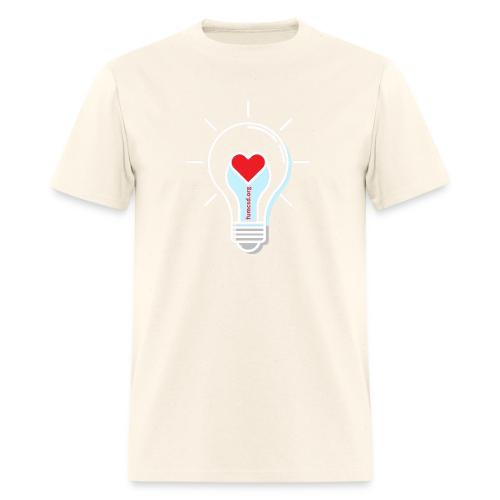 FUMCSD Heart Light Bulb - White Lines - Men's T-Shirt