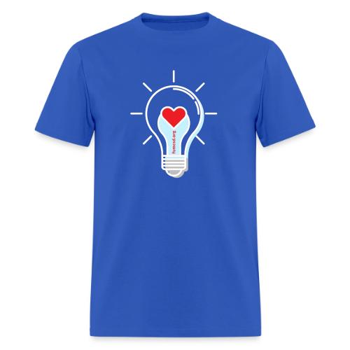 FUMCSD Heart Light Bulb - White Lines - Men's T-Shirt