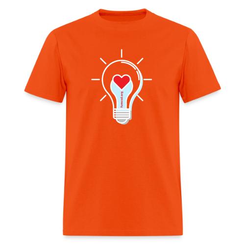 FUMCSD Heart Light Bulb - White Lines - Men's T-Shirt