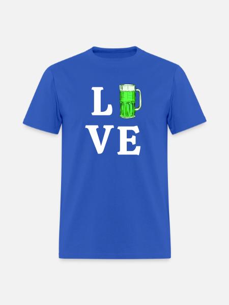 Love Green Beer - Men's T-Shirt - royal blue