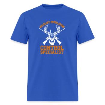 Wildlife Population Control Specialist Hunter Gift - Men's T-Shirt - royal blue - Front - Jose (178cm)