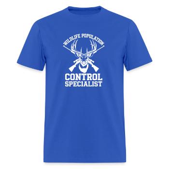 Wildlife Population Control Specialist Hunter Gift - Men's T-Shirt - royal blue - Front - Jose (178cm)