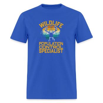 Wildlife Population Control Specialist Hunter Gift - Men's T-Shirt - royal blue - Front - Jose (178cm)