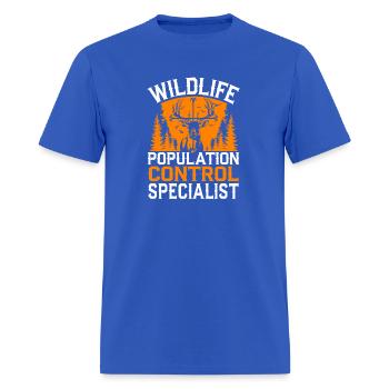 Wildlife Population Control Specialist Hunter Gift - Men's T-Shirt - royal blue - Front - Jose (178cm)