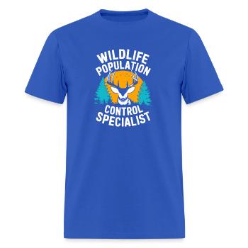 Wildlife Population Control Specialist Hunter Gift - Men's T-Shirt - royal blue - Front - Jose (178cm)
