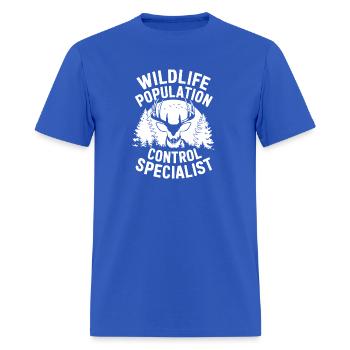 Wildlife Population Control Specialist Hunter Gift - Men's T-Shirt - royal blue - Front - Jose (178cm)