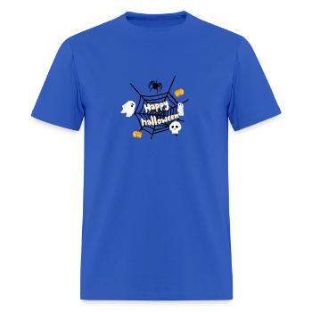 Net Design - Men's T-Shirt - royal blue - Front - Jose (178cm)