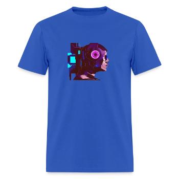 Cyberpunk character - Men's T-Shirt - royal blue - Front - Jose (178cm)
