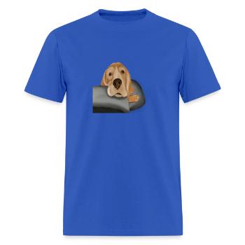 Beagle Resting - Men's T-Shirt - royal blue - Front - Jose (178cm)