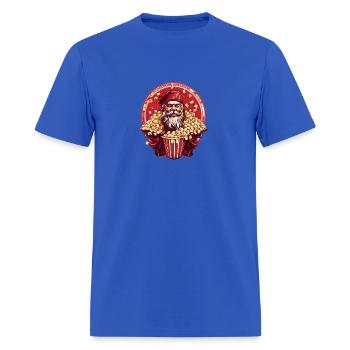 Popcorn Communist Propaganda #4 - Men's T-Shirt - royal blue - Front - Jose (178cm)