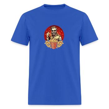 Popcorn Communist Propaganda #5 - Men's T-Shirt - royal blue - Front - Jose (178cm)