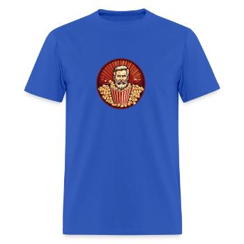 Popcorn Communist Propaganda #2 - Men's T-Shirt - royal blue - Front - Jose (178cm)