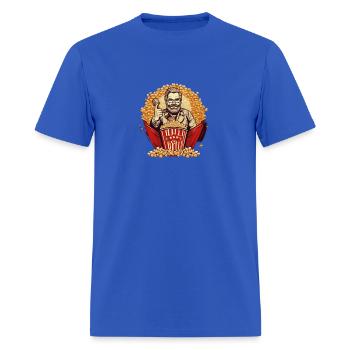 Popcorn Communist Propaganda #6 - Men's T-Shirt - royal blue - Front - Jose (178cm)