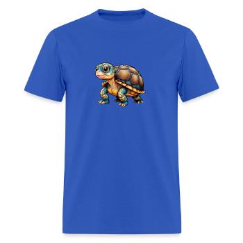 Cherish the emerald on Earth - Men's T-Shirt - royal blue - Front - Jose (178cm)