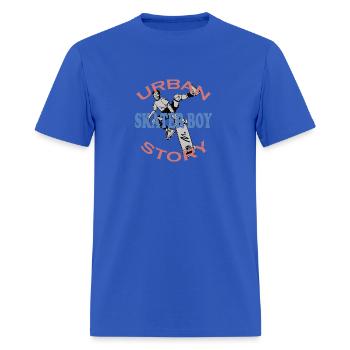 Urban Skate Story - Men's T-Shirt - royal blue - Front - Jose (178cm)